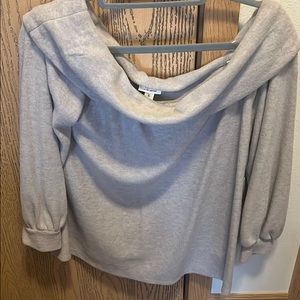 NWT Off the shoulder brown sweater
